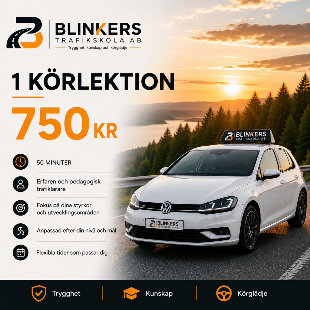 1 körlektion (50 minuter)