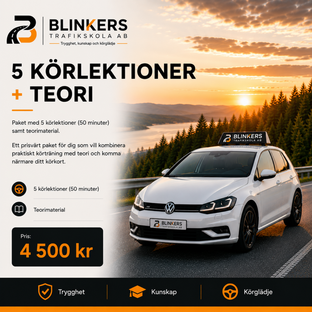 5 körlektioner + Teori